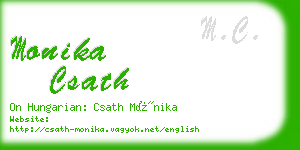 monika csath business card